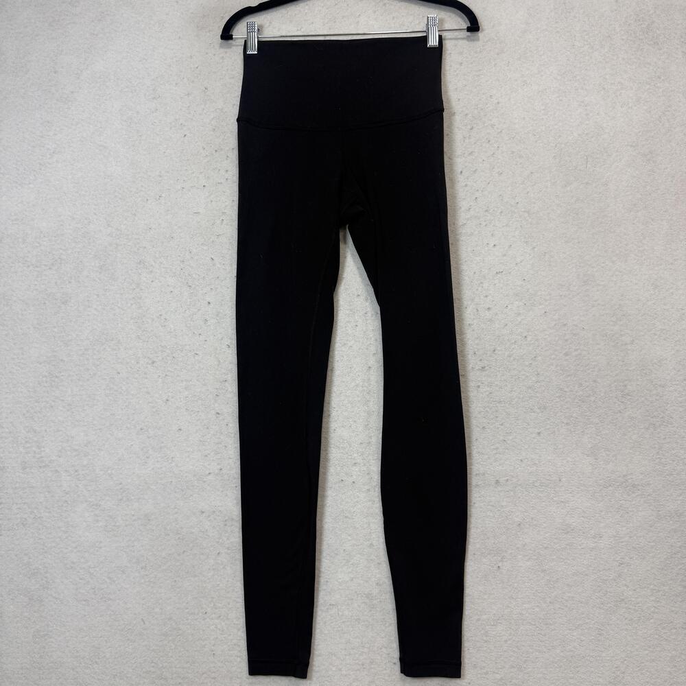 Lululemon Leggings Womens 6 Black High Rise Ankle Yoga Pants Athletic Workout